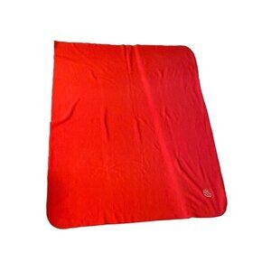 Vintage 1980's Red Fleece Indiana University Throw Stadium Blanket